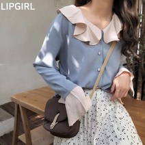 립걸마스 프릴카라 블라우스
