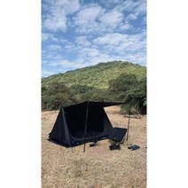 군용텐트 A형 초경량 백패킹 아웃도어 캠핑 캐노피 티피 미군 밀리터리, 블랙(15D실리콘코팅천)1.2kg