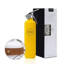 NEW 뉴 피레보 FIREVO 소화기 패키지형+차량용가죽거치대(브라운), NEW 토파즈옐로우 패키지+차량용가죽거치대(브라운)