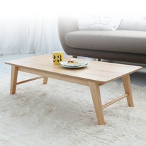 뉴질랜드산 스프러스 원목 접이식 다용도 좌식 테이블 ﻿소파 커피 다과상 공부상 침대테이블, 내추럴