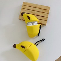 다담쓰 에어팟 케이스 요구르트 미니어처 이어폰 액세서리, 에어팟케이스-나한테바나나