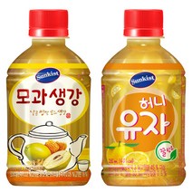 [12개 세트] 허니유자 6페트 + 모과생강6페트 총 12페트 온장고음료