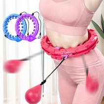 허니키니 떨어지지 않는 스마트 훌라후프, 핑크, 1.6kg