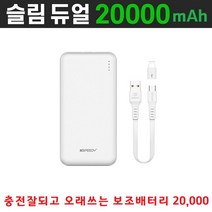 스마트폰 충전잘되는 보조배터리 LG V50S V50 V40, 본상품선택