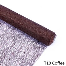 50cm * 5Y 골드 와이어 조직 얇은 명주 그물 롤 스풀 공예 웨딩 파티 장식 꽃다발 포장 깎아 지른 거즈 요소 테이블 러너, 커피 드시겠어요?
