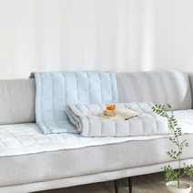 [파르페 바이 알레르망] 썸머 뱀부서커 쇼파패드 (4인), 사이즈:밀크블루