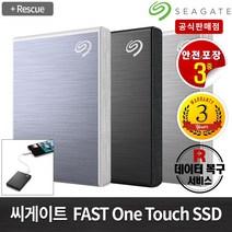 SEAGATE FAST One Touch SSD +데이터복구 외장SSD, STKG2000401 실버, 2TB