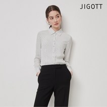 (정품)(지고트) 슬릿 칼라 도트 블라우스 JM3A0BL97