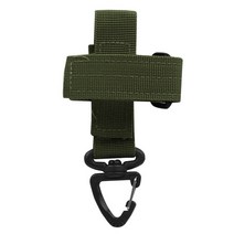 Molle 웨빙 백팩 버클 카라비너 부착 퀵드로우 물병 행거 홀더 야외 캠핑 하이킹 등산 액세서리, 04 H