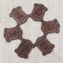 [후야몰]프랑스자수/나무보빈/베어/소/중/대/1봉6개/퀼트/자수실/당일방송, 베어-대-7.5X9.5cm