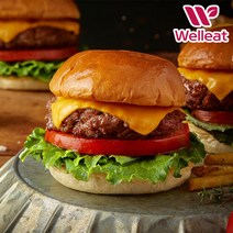 토종마을 [웰리트]정통 미국식 수제 치즈 햄버거 밀키트 (3인분), 단품없음
