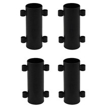 타프폴대 4pcs 캠핑 텐트로드 홀더 금속 천막 폴란드 방풍 방수포 야외 하이킹 낚시 고정, [01] black 4pcs