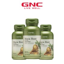 3병구성 GNC 허벌 플러스 마카 루트 525 mg 100 캡슐 페루 마카, 100정, 3개