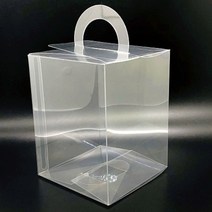 [MNP] 손잡이 투명상자 답례품 포장용 투명케이스 9종 10개, 8.5 x 8.5 x 16.5