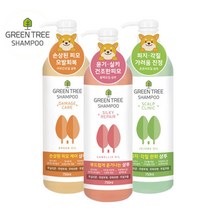 [그린트리] 애견샴푸 750ml 3종 / 강아지샴푸 / 댕댕이목욕용품, 호호바오일
