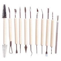 도자기 조각칼 제작 도구세트 11pcs 미술용품 도예 공방 조소 공예 조각도 만들기 DIY소품