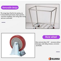 XIJIXILI 바퀴가 달린 세탁 바구니 정품보장, Blue-A