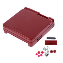 대신물산마켓 간지 게임보이 어드밴스 SP 하우징 케이스 커버 교체용 쉘 키트용 전체, 한개옵션1, 01 Red