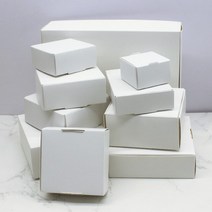 크라프트박스5Pcs 스퀘어 화이트/크래프트/블랙 포장 상자 웨딩 파티 부탁 용품 수제 비누 초콜릿 비행기, 02 white_01 4x4x2.5cm