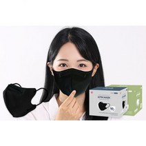 아이리스 국산 블랙 황사 마스크 묶음포장 벌크형 KF94 새부리형 50매+50매, KF94 50매+50매, 중형_블랙