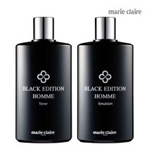 마리끌레르 옴므 올인원 200mlX2개 / 남성화장품 남자 스킨로션세트, AA3 블랙에디션 스킨+로션
