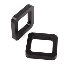 2Pcs 2 quot견인 후크 범퍼 머플러 서스펜션 수신기 소음 차단 패드 히치 고무 TUR010, [01] black