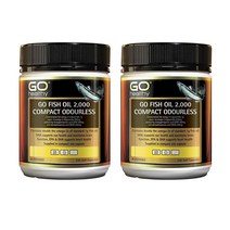 GO healthy FISH OIL COMPACT ODOURLESS 고헬씨 뉴질랜드 피쉬오일 오메가3 무취 무향 2000mg 230캡슐 2팩, 2개