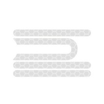 전기스쿠터 전기차 전기오토바이 용품 부품 4pcs pro 프론트 리어 휠 타이어 커버 xiaomi mijia m365 전기 스쿠터 스케이트 보드 용 보호 쉘 반사 스티커, 은