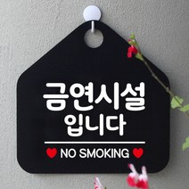 [바보사랑] 오픈 사무실 문 실내 걸이용 포맥스 화장실 금연 안내판 팻말 제작 286금연시, 옵션1:286금연시설입니다 / 옵션2:화이트판+문구블루