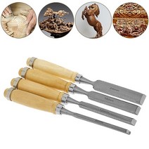 우드카빙키트 접목도 조각도 4 개대 나무 조각 평면 끌 diy 목공 손 도구