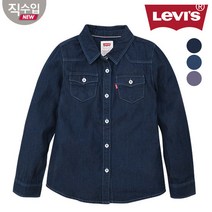 리바이스키즈 아동용 데님 긴팔 웨스턴 셔츠 B VNF13ASH59