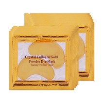 다크 서클용 크리스탈 콜라겐 골드 아이 마스크 패치 붓기 방지 히알루론산 스킨 케어 대량 100 쌍, 01 금