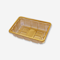 PET 트레이 용기 1kg (골드) (묶음 100개) 정육포장 정육선물세트 포장용기 일회용용기, 용기만, 100개