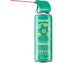 iDuster 압축 통조림 공기 더스트 먼지털이 청소용 일회용 전자 키보드 청소기, 1 PCS
