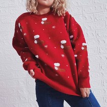 Sweaters for Women Long Sleeve Sweater Christmas Warm Pullover Top Womens White Cable Knit