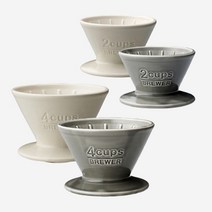 킨토 슬로우 커피 스타일 드리퍼 2컵 2color, 그레이