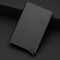 아율원트_메탈 하드 케이스 신용카드 명함 수납 지갑 슬라이드 홀더 교통 보관_RUwan+아율원, 옵션선택＃블랙