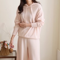 3컬러 홀가먼트 캐시미어 울 바벨 후드 긴팔 니트 스웨터