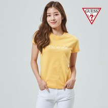 [게스] 여성 게스 로고 반팔티 OM2K0551