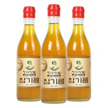 장수텃밭 통참깨 100% 옛날 참기름 350ml 3병, 3개