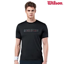 [WILSON]윌슨 반팔 라운드티셔츠 1507M BLACK (남)