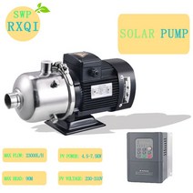 펌프 산업용 태양 표면 dc ss304 임펠러 농업 관개 216v 3000w 또는 4hp 최대 흐름 23000lh 최대 헤드 90m 입구 앰프 콘센트 2quot