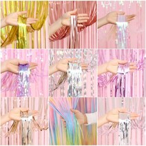 [피앤비유니티]파티커튼모음, C-2)파티용커튼-레이저 실버