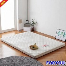 ForU260 보료매트리스 견면 목화 벨로아원단 퀸 천연라텍스 라텍스매트리스 통몰드