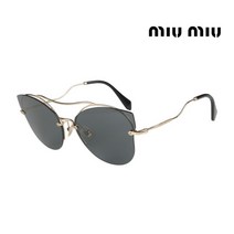 미우미우 명품 선글라스 MU52SS ZVN-1A1 무테 메탈 여자