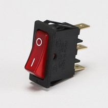 사각 락커스위치 15A DWLS-L 적색 I O 가구 조명 매입 DIY 로커스위치