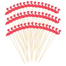 칵테일가니쉬 칵테일픽 데코 이쑤시개 칵테일 스틱 과일 플라밍고 이쑤시개 파티 꼬치 케이크, 01 Assorted Color