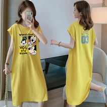 YAPOGI 퓨어 코튼 민소매 뚱뚱한 남자 커버 밸리 드레스 여름 무릎 위 롱 스커트 중간 길이 티셔츠 스커트 미디 스커트