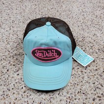 빈티지 본더치 모자 캡 트럭커 스냅백 블루 브라운 핑크 로고 오리지널