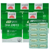 고려은단 유재석 퓨어 알티지 DHA 오메가3 식물성캡슐 rtg 60캡슐, 5박스